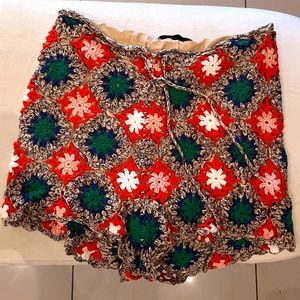 Zara Knit Pattern Shorts